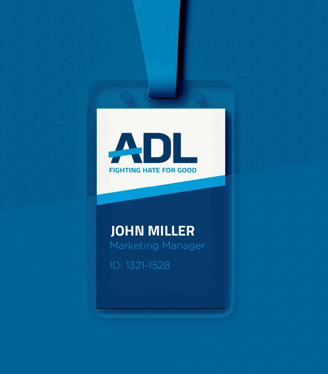 Blue ADL ID card