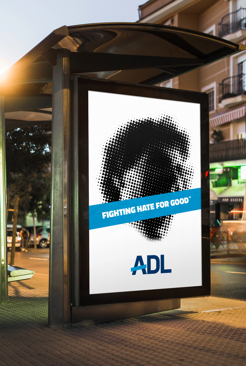 ADL bus stop advertisement